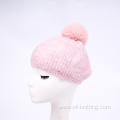 Knitted beret hat for ladies